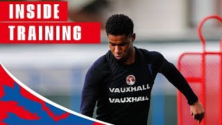 England Train Shooting Ahead of Sweden Quarter Final  Inside Training  World Cup 2018 [upl. by Susannah912]