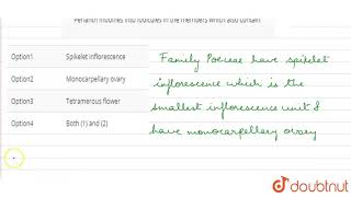 Perianth modifies into Iodicules in the members which also contain [upl. by Acirderf]