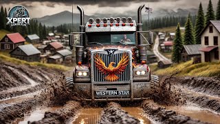 Western Star 57X Fuel Haul Challenge  SnowRunner Gameplay with Logitech G29 [upl. by Hoffarth627]