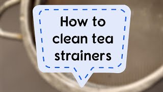 How to clean Tea Strainers  Sanjeev Kapoor Khazana [upl. by Palermo]