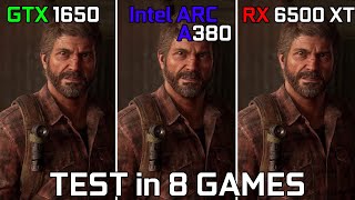 GTX 1650 vs Intel Arc A380 vs RX 6500 XT  Test in 8 Games [upl. by Acirej]