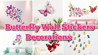 Butterfly Wall Decorations  Wall Decorations ideas  Wall Stickers DIY Modern Design  Wall decor [upl. by Demeyer]