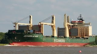 RICKMERS ANTWERP  Weser höhe Brake Unterweser [upl. by Arondell190]