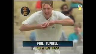 Tuffers on fire Phil Tufnell claims his first Test 5 wicket haul 3rd Ashes Test SCG 199091 [upl. by Sayers410]