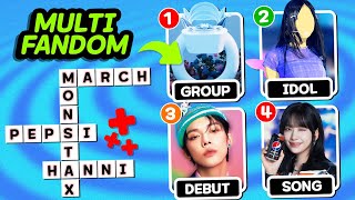 MULTIFANDOM KPOP PT6  KPOP CROSSWORD QUIZ GAMES [upl. by Oirotciv]