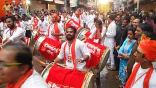 Vighnaharan dhol pathak Nashik  Nashikcha raja Visarjan 2016 [upl. by Atniuq502]