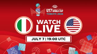 FINAL  Italy v USA  Full Basketball Game  FIBA U17 Basketball World Cup 2024 [upl. by Kathi]