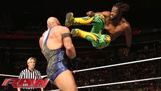 Kofi Kingston vs Ryback Raw Dec 23 2013 [upl. by Jamima21]