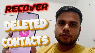 Recover deleted contacts  Android phone me delete huye contact number recover kare [upl. by Goulder2]