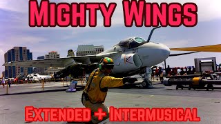 Mighty Wings  Cheap Trick  HD F14 Tomcat Footage  Extended Lyrics  Instrumental [upl. by Ivan]