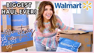 HUGE WALMART TRYON HAUL😱 50 ITEMS My BIGGEST Haul Ever Walmart New Arrivals 2024 walmarthaul [upl. by Auberon]