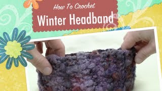 Crochet Winter Headband  EASY  The Crochet Crowd [upl. by Fast919]