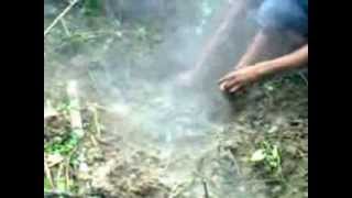 Fire burning on the muslim grave in Bangladesh [upl. by Darce]