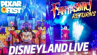 10k Subscriber Party  Fantasmic Friday amp Castle View Fireworks Disneyland LIVE  Club Pixar Fest [upl. by Nitsugua]