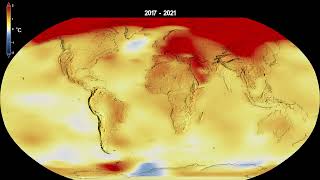 Anomalias de Temperatura Global de 1880 a 2021 [upl. by Hgielrak]