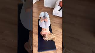 Hip Split Leg Flexibility Easy Stretch Yoga Flow shorts yogaexercise yoga yogapractice [upl. by Ocirederf824]