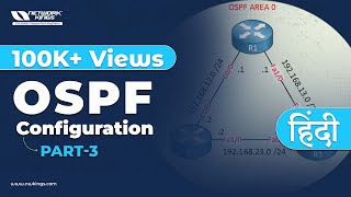 OSPF configuration in Hindi  Packet Tracer  Part 3 [upl. by Buttaro726]