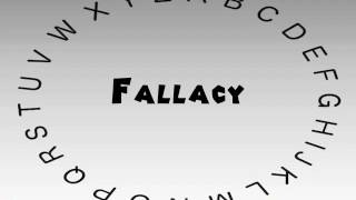 How to Say or Pronounce Fallacy [upl. by Inimak]