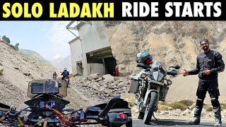 LADAKH RIDE 2023 starts SOLO  Manali ka Road aisa hojayega kabhi socha nahi tha  Day1 [upl. by Priestley]