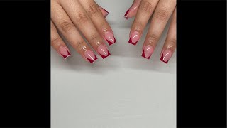 Gel nail extensions 😃❤️live nailextension nailart [upl. by Rora]