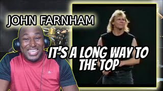 John Farnham  Its a Long Way to the TopIf You Wanna Rock And Roll REACTION [upl. by Ecadnarb]