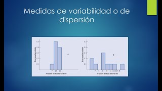 Medidas de variabilidad o dispersión rango varianza desviación estándar [upl. by Yllus]