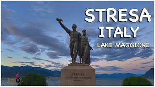 STRESA ITALY  THE MONTE CARLO OF LAKE MAGGIORE  WALKING TOUR 4K [upl. by Tychonn]