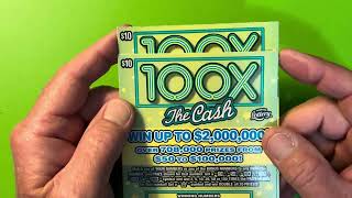 TWO 100X THE CASH SCRATCH OFFS FROM THE FLORIDA LOTTERY [upl. by Sairahcaz656]