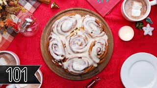 How To Make Homemade Cinnamon Rolls • Tasty [upl. by Ahsikal]