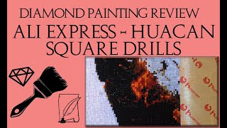 Diamond Painting Review Huacan – Square Drills [upl. by Eilyah]