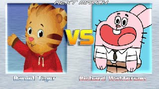 MUGEN REQUESTS  Daniel Tiger vs Richard Watterson [upl. by Belloir243]