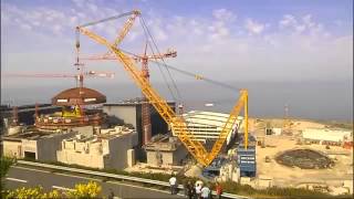 Solutions Howwedoit Lifting of nuclear dome at EPR Flamanville France [upl. by Enelrae]