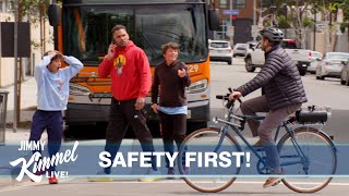 Mark Rober Saves Pedestrians Crossing the Street on Their Phones [upl. by Htidra51]