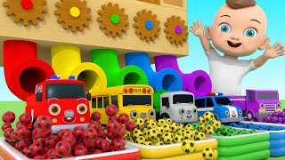 Bingo Song Baby Songs Learn Vehicle names and color change slide play  Nursery Rhymes amp Kids Songs [upl. by Abagail893]