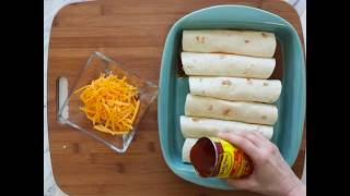 Easy Creamy Chicken Enchiladas  Simple Dinner Recipe  Safeway [upl. by Iruj]