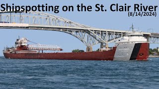 Shipspotting on the St Clair River In Port Huron MI 8142024 [upl. by Body286]