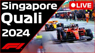 🔴F1 LIVE  Singapore GP QUALI  Commentary  Live Timing [upl. by Ecidna877]