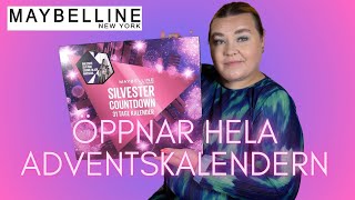 ÖPPNAR MAYBELLINE ADVENTSKALENDER 2023 [upl. by Devitt]