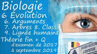 EXMD Biologie 6d Evolution 4ème partie Arguments Arbres Classification Homme [upl. by Anatnom]