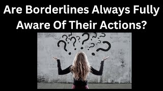 Are Borderlines Always Fully Aware Of Their Actions [upl. by Zusman]