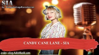 CANDY CANE LANE  SIA Karaoke [upl. by Niwrehs]