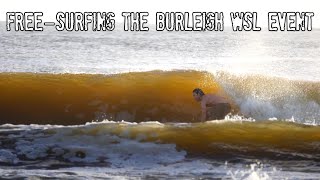 Between heats  Freesurfing the WSL at Burleigh Heads [upl. by Tessy]