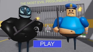 Escaping from BARRY VENOM PRISON RUN OBBY FIRST PERSON [upl. by Yerahcaz]