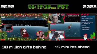 AML Santa Tracking  2022 vs 2023 NORAD Santa Tracker Timelapse Comparison [upl. by Slen]