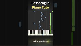 🎵 HandelHalvorsen  Passacaglia  Piano Tutorial pianotutorial piano shorts [upl. by Mikah]