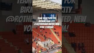 Team Selection for Birmingham City  Rotherham United [upl. by Orihakat]