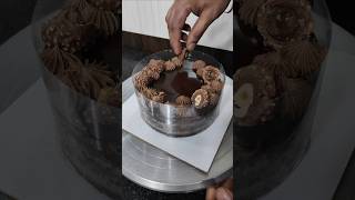 Ferrero rocher layer cake decoration ideas ferrerorochercake shortvideo youtubeshorts shortfeed [upl. by Lord]