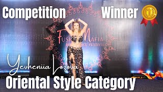 Yevheniia Winner Oriental Style Category At Fusion Mafia Bellydance Festival 2024 By Arun Bhardwaj [upl. by Nnaecarg]