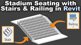 Stadium Seating with Stairs amp Railing Tutorial [upl. by Ahsilek502]