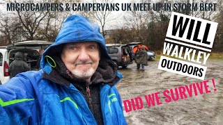 MICROCAMPERS amp CAMPERVANS MEET UP IN STORM BERT [upl. by Uokes]